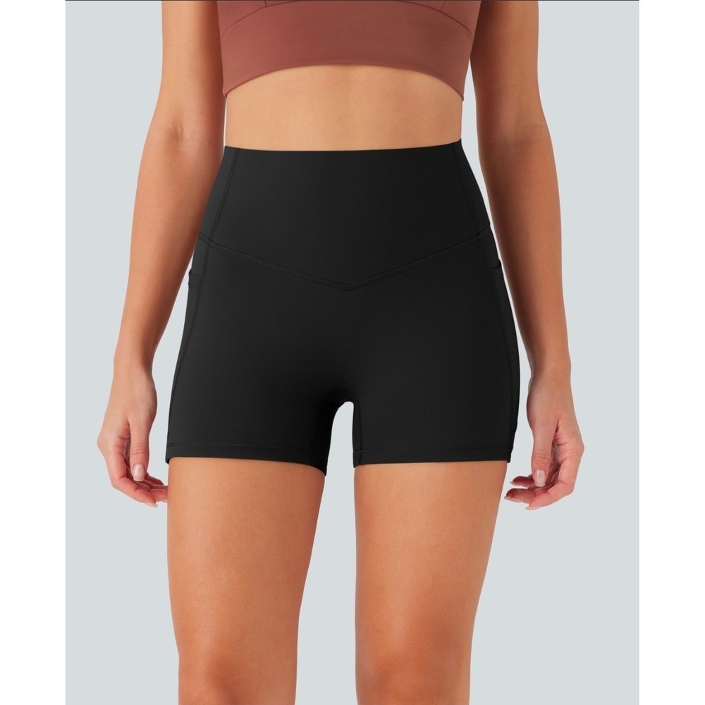 Halara UltraSculpt 3inc High Waisted Tummy Control Pocket Shaping Shorts XL